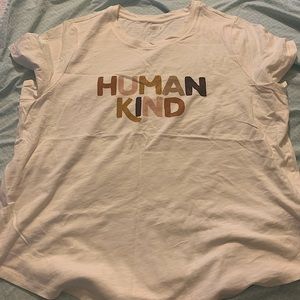 Old Navy XXL cream HumanKind tee